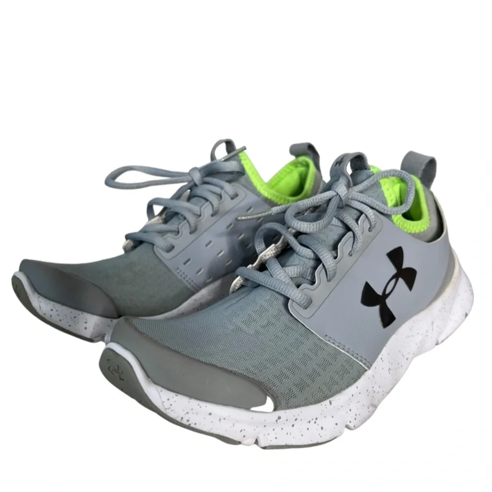 Under Armour Women’s Low Cut Gray Green Sneakers Shoes Size 8.5 - Picture 8 of 8